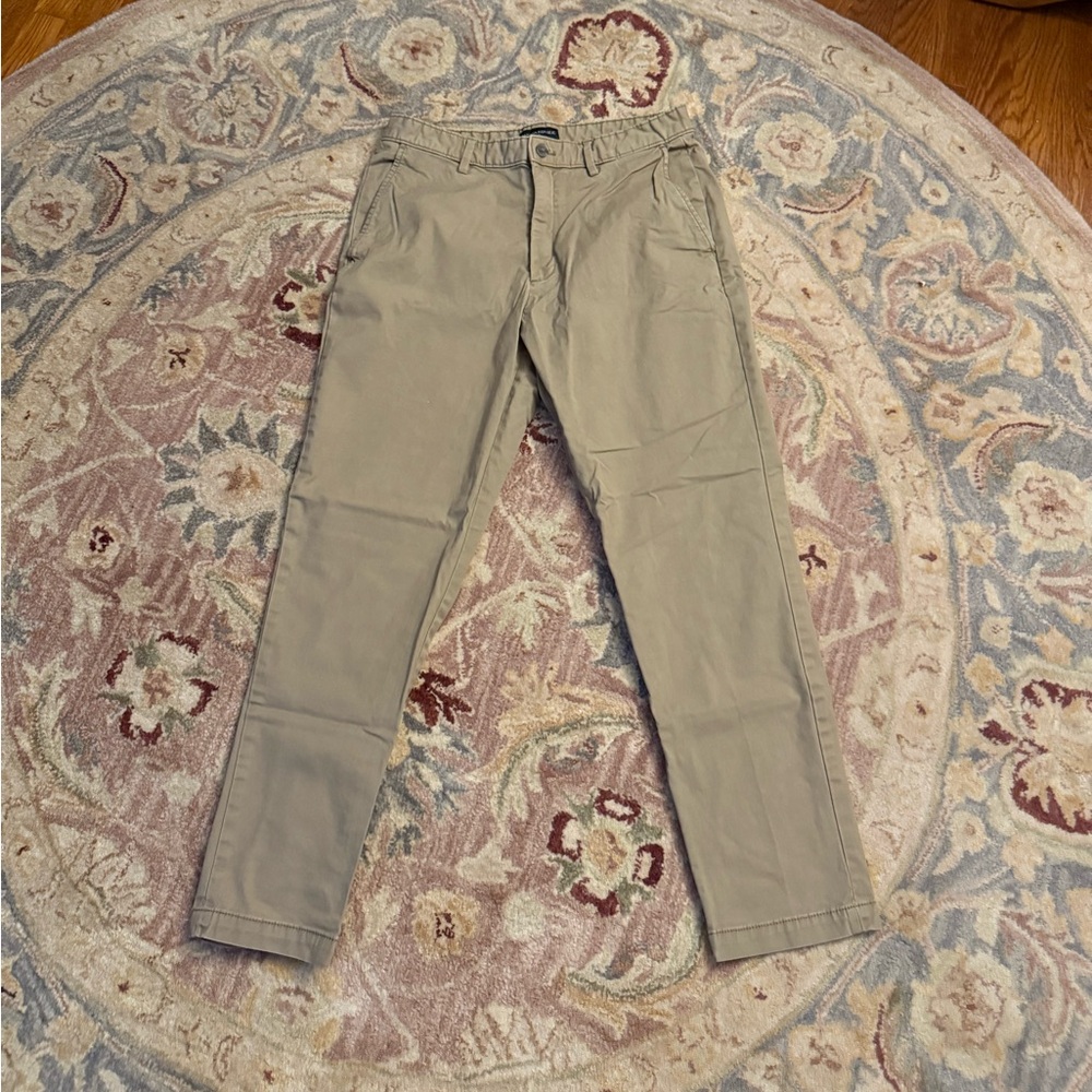 Banana Republic Athletic Fit Beige Trousers